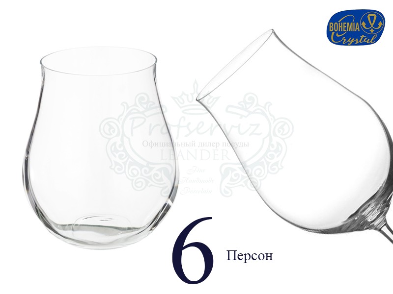 Фото Набор низких стаканов Аттимо (Attimo) 320мл, Гладкие, бесцветные (6 штук) Чехия 23016-320 