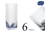 Набор стаканов для воды Барлайн Трио (Barline Trio) 300мл, Гладкие, бесцветные (6 штук) Чехия