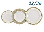 Набор тарелок 12 персон 36 предметов Сабина (Sabina), Восточное плетение (Чехия)