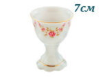 Чашка для яйца на ножке 7 см Соната (Sonata), Мелкие цветы (Чехия)