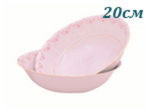 Салатник 20 см Соната (Sonata), Мелкие цветы, розовый фарфор (Чехия)