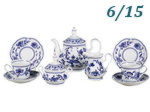 Чайный сервиз 6 персон 15 предметов Мэри- Энн (Mary- Anne), Гжель (Чехия)