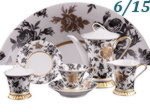 Чайный сервиз 6 персон 15 предметов Светлана (Svetlana), Золотой цветок (Чехия)