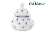 Шкатулка для чайных пакетиков 650 мл Мэри- Энн (Mary- Anne), Синие цветы (Чехия)