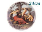 Тарелка настенная 24 см, Классическая живопись (Чехия)